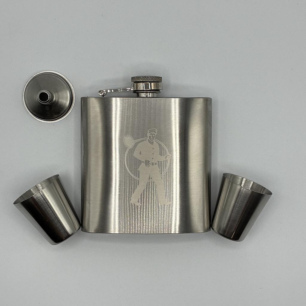 Edelstahl Flachmann-Set

