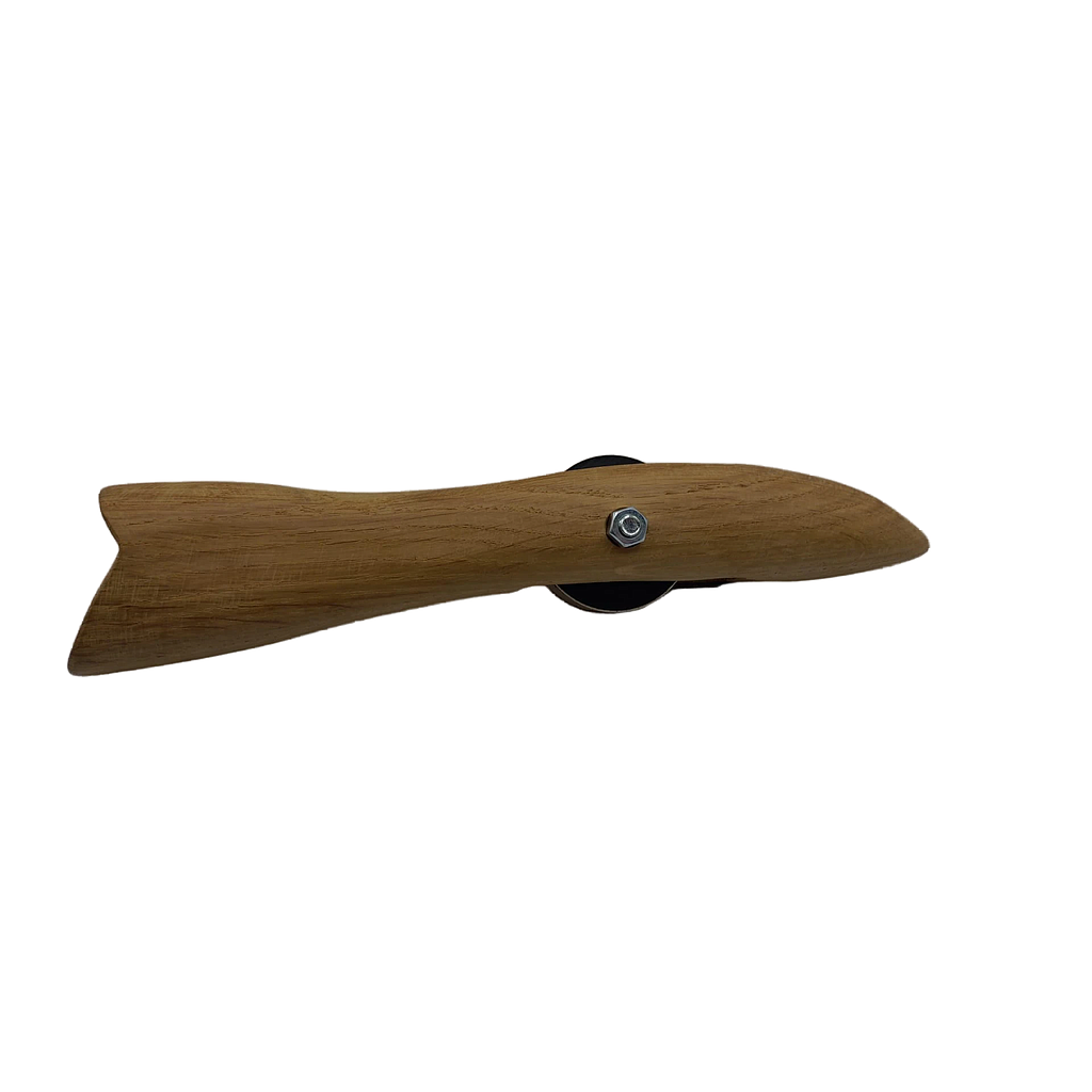 Holz Flaschenöffner Rollbock
groß handgefertigt
