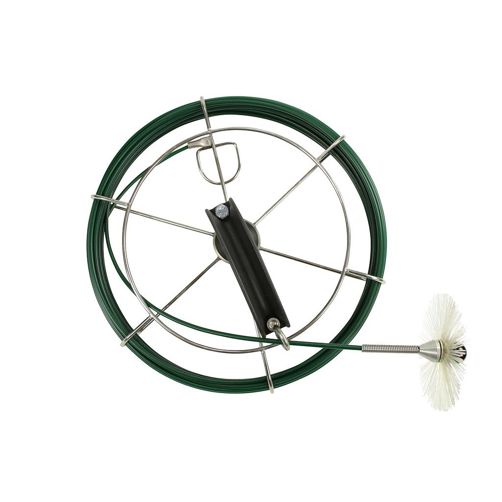 Hand- Minihaspel GFK Länge 20m  Ø 4,5mm  M6 grün