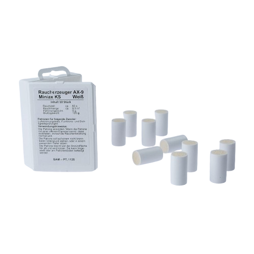 Rauchpatronen Weiß 10 Stück halbiert Brenndauer 65 Sekunden