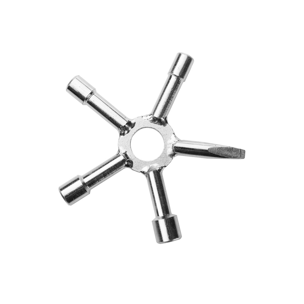 Sternschlüssel fünfteilig 6/7/8/9 mm + Dornschlüssel