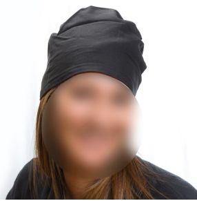 Kehrhaube Schwarz, Größe 65, säurebeständig, vorgewaschen